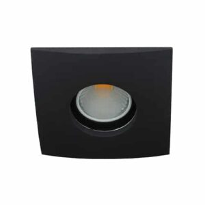 LED spot Calisto GU10 COB 5Watt vierkant ZWART IP65 dimbaar