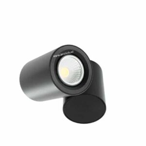 LED opbouwspot Malta 5Watt rond draaibaar ZWART dimbaar