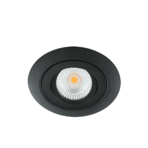 LED spot XL kantelbaar 5Watt vierkant ZWART IP65 dimbaar