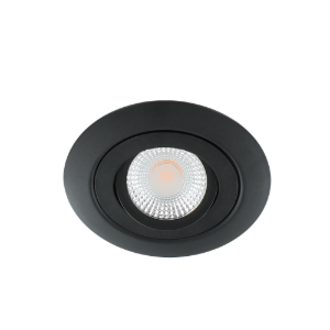 LED spot XL kantelbaar 5Watt vierkant ZWART IP65 dimbaar