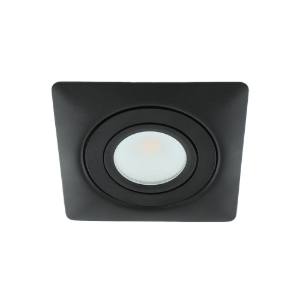 LED spot XL kantelbaar 5Watt vierkant ZWART IP65 dimbaar