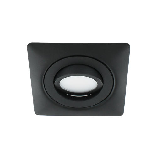 LED spot XL kantelbaar 5Watt vierkant ZWART IP65 dimbaar