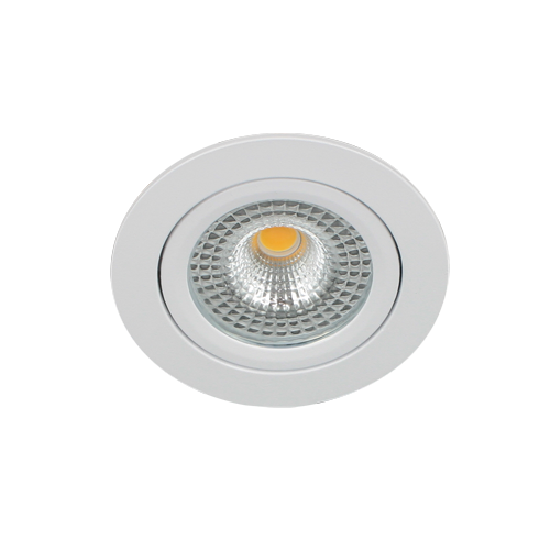 LED spot kantelbaar 5Watt rond WIT IP65 dimbaar D1-1 - Zonder driver