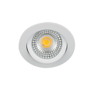 LED spot kantelbaar 5Watt rond WIT IP65 dimbaar D1-2 - Zonder driver