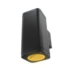 Schuttinglamp LED 2x3Watt ZWART 220Volt IP65 dimbaar