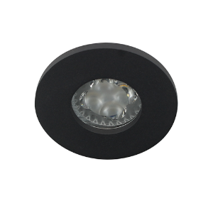 LED spot GU10 4Watt rond ZWART IP65 dimbaar D1