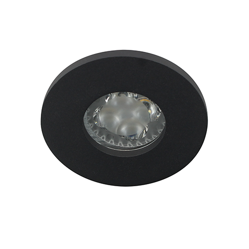 LED spot GU10 4Watt rond ZWART IP65 dimbaar D1