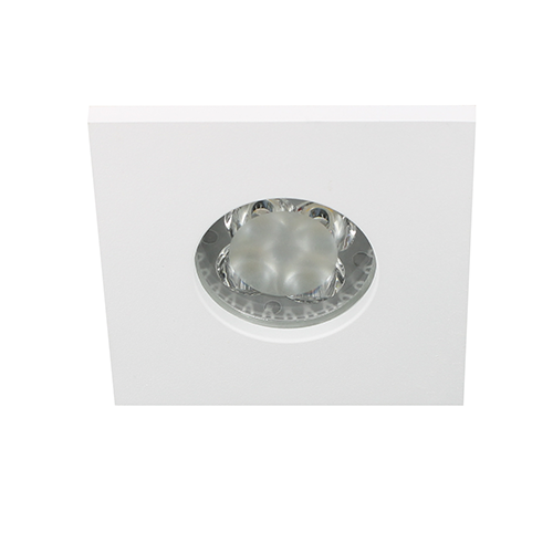 LED spot GU10 4Watt vierkant WIT IP65 dimbaar D1