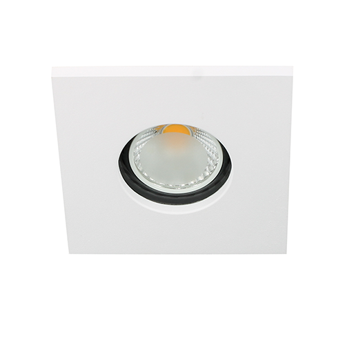 LED spot GU10 COB 3Watt vierkant WIT IP65 dimbaar D1