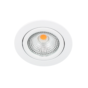 LED spot kantelbaar 5Watt rond WIT IP65 dimbaar D-1