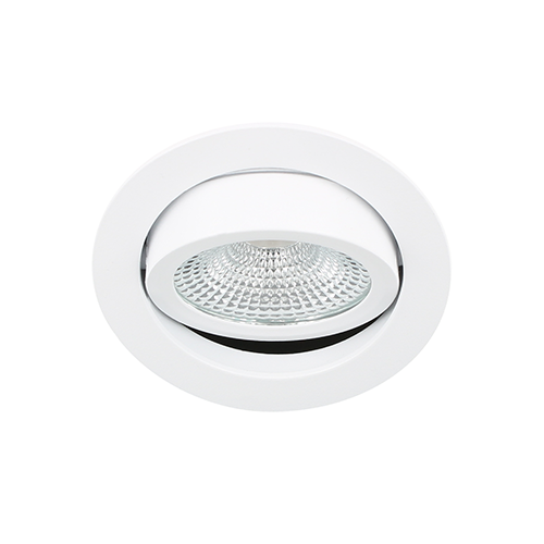 LED spot kantelbaar 5Watt rond WIT IP65 dimbaar D-3