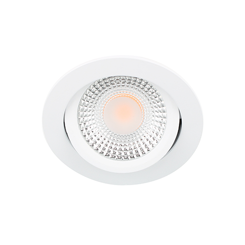 LED spot kantelbaar 5Watt rond WIT IP65 dimbaar D1-2