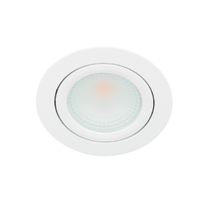 LED spot kantelbaar 5Watt rond WIT IP65 dimbaar D2-1