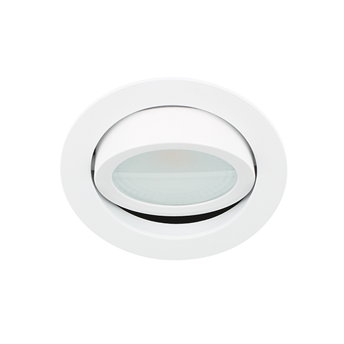 LED spot kantelbaar 5Watt rond WIT IP65 dimbaar D2-3