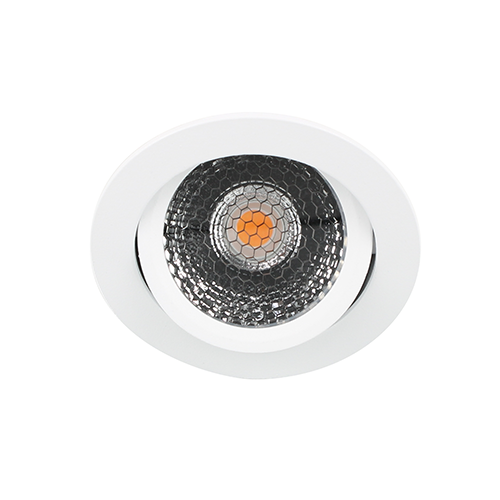 LED spot kantelbaar 5Watt rond WIT IP65 dimbaar D5-2