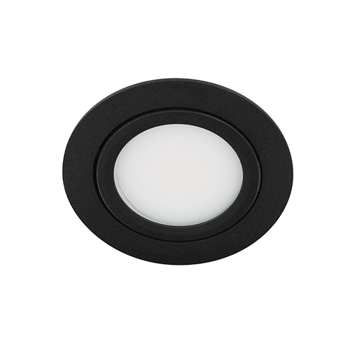 LED spot kantelbaar 5Watt rond ZWART IP65 dimbaar D3-1