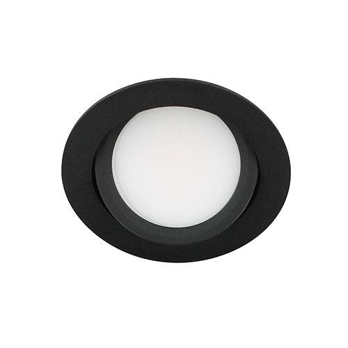 LED spot kantelbaar 5Watt rond ZWART IP65 dimbaar D3-2