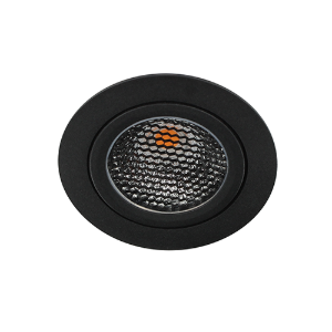 LED spot kantelbaar 5Watt rond ZWART IP65 dimbaar D5-1