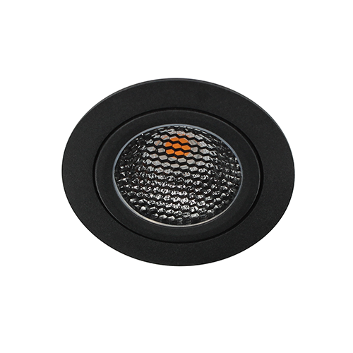 LED spot kantelbaar 5Watt rond ZWART IP65 dimbaar D5-1