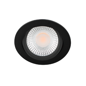 LED spot kantelbaar 5Watt rond ZWART dimbaar D1-2