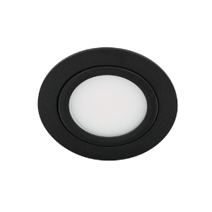 LED spot kantelbaar 5Watt rond ZWART dimbaar D3-1