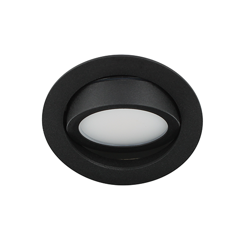 LED spot kantelbaar 5Watt rond ZWART dimbaar D3-3