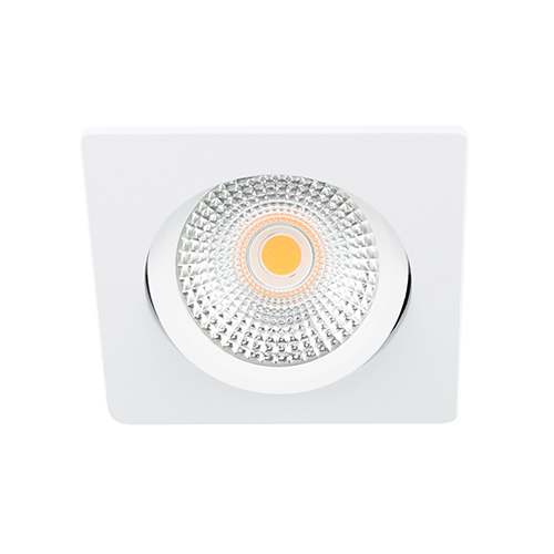 LED spot kantelbaar 5Watt vierkant WIT IP65 dimbaar D-2