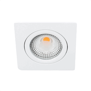 LED spot kantelbaar 5Watt vierkant WIT IP65 dimbaar D1-1