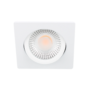 LED spot kantelbaar 5Watt vierkant WIT IP65 dimbaar D1-2