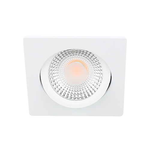 LED spot kantelbaar 5Watt vierkant WIT IP65 dimbaar D1-2