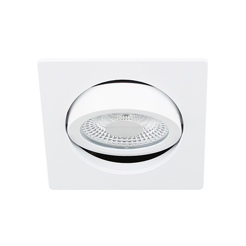 LED spot kantelbaar 5Watt vierkant WIT IP65 dimbaar D1-3