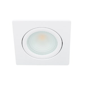 LED spot kantelbaar 5Watt vierkant WIT IP65 dimbaar D2-1