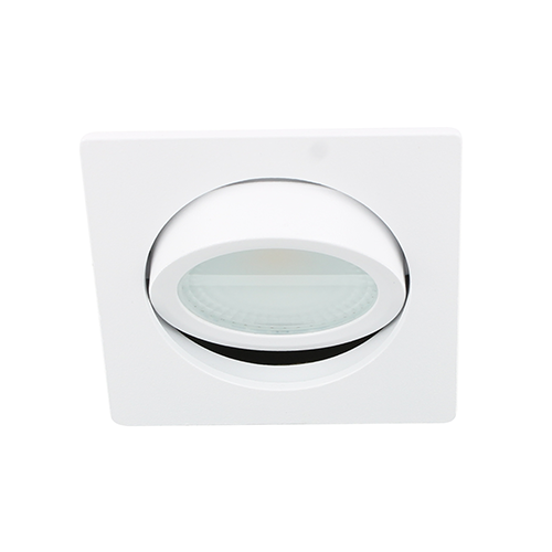 LED spot kantelbaar 5Watt vierkant WIT IP65 dimbaar D2-3