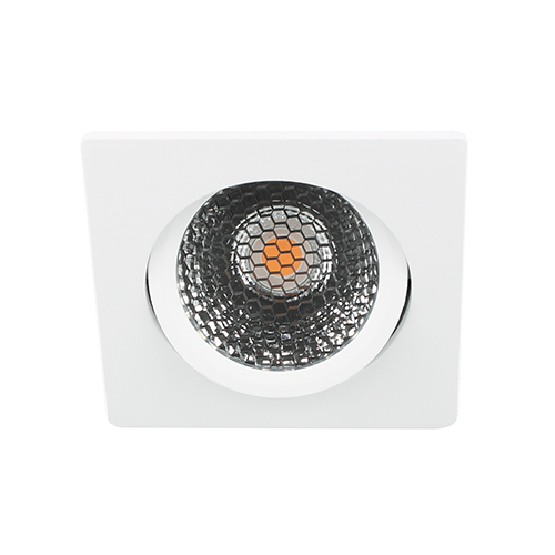 LED spot kantelbaar 5Watt vierkant WIT IP65 dimbaar D5-2