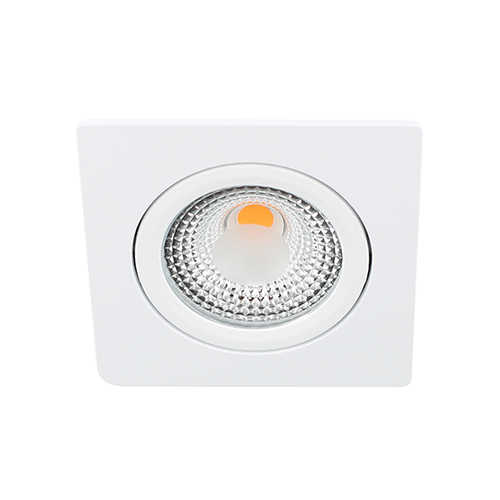 LED spot kantelbaar 5Watt vierkant WIT dimbaar D1-1