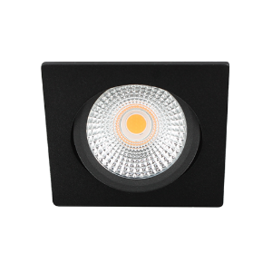 LED spot kantelbaar 5Watt vierkant ZWART IP65 dimbaar D-2