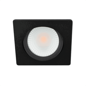 LED spot kantelbaar 5Watt vierkant ZWART IP65 dimbaar D2-2