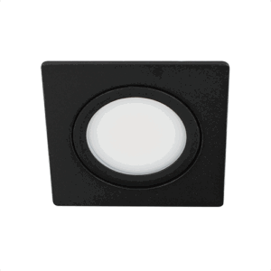 LED spot kantelbaar 5Watt vierkant ZWART IP65 dimbaar D3-1