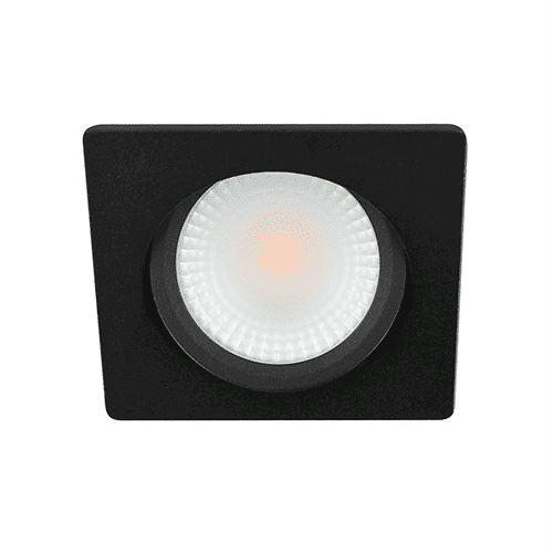 LED spot kantelbaar 5Watt vierkant ZWART dimbaar D2-2