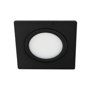 LED spot kantelbaar 5Watt vierkant ZWART dimbaar D3-1