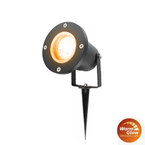 Philips LED tuinspot 1x2,6 Watt ZWART 220Volt IP65 dimbaar Warm Glow