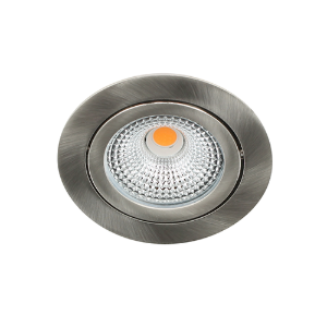 LED spot kantelbaar 5Watt rond NIKKEL IP65 dimbaar D-1