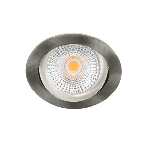 LED spot kantelbaar 5Watt rond NIKKEL IP65 dimbaar D-2