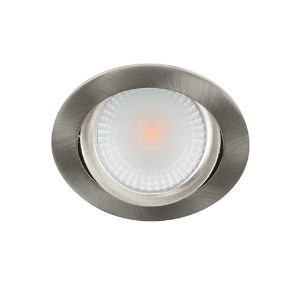 LED spot kantelbaar 5Watt rond NIKKEL IP65 dimbaar D2-2