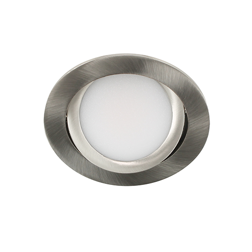 LED spot kantelbaar 5Watt rond NIKKEL IP65 dimbaar D3-2