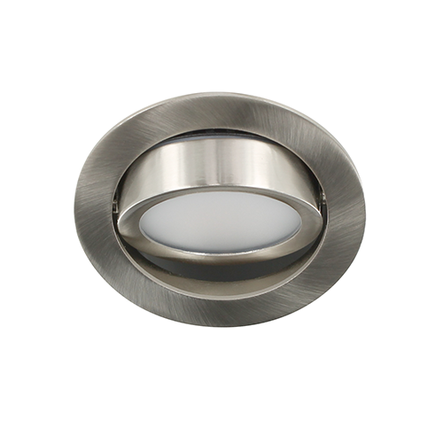 LED spot kantelbaar 5Watt rond NIKKEL IP65 dimbaar D3-3