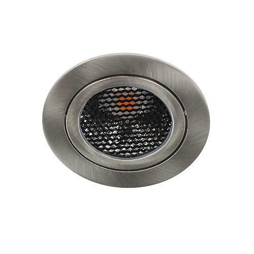 LED spot kantelbaar 5Watt rond NIKKEL IP65 dimbaar D5-1