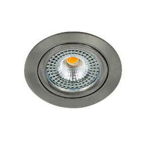 LED spot kantelbaar 5Watt rond NIKKEL dimbaar – zonder driver-1