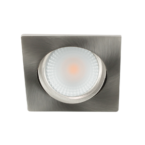 LED spot kantelbaar 5Watt vierkant NIKKEL IP65 dimbaar D2-2