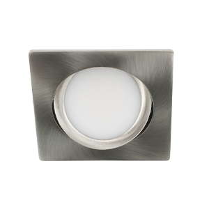 LED spot kantelbaar 5Watt vierkant NIKKEL IP65 dimbaar D3-2